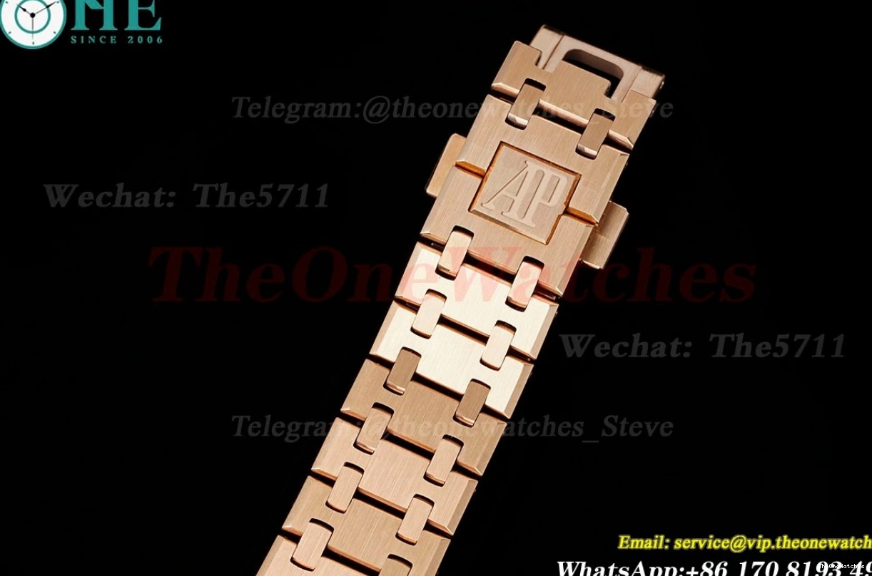 Qtz ZF Oak 67651 Dia Swiss RG 33mm Royal Gold Ladies RG 0430